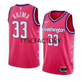 Dres Washington Wizards Kyle Kuzma 33 Nike 2022-23 City Edition Ružičasta Swingman - Muške